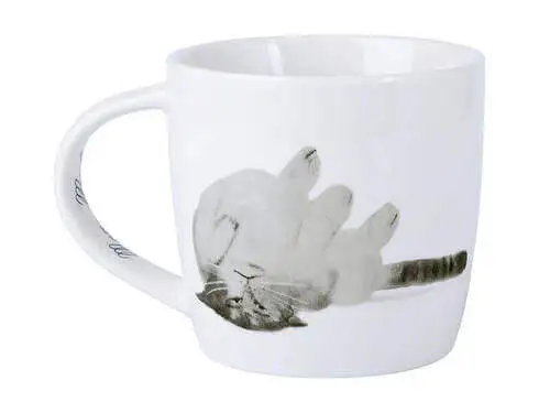 Marc Martin Feline Friends Mug 400ML Upside Down Cat Gift Boxed 2 Marc Martin Feline Friends Mug 400ML Upside Down Cat Gift Boxed - Image 2