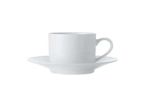 White Basics Straight Cup & Saucer 250ml 1 White Basics Straight Cup & Saucer 250ml