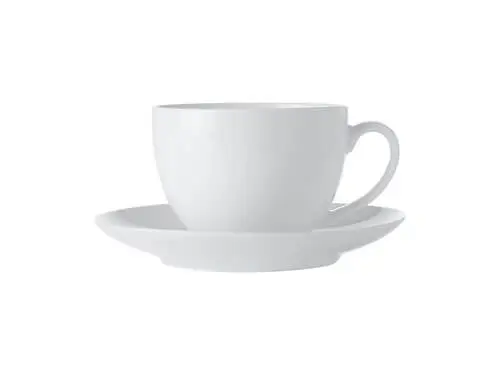 White Basics Cup & Saucer 280ML 1 White Basics Cup & Saucer 280ML