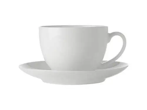 White Basics Cup & Saucer 280ML 2 White Basics Cup & Saucer 280ML - Image 2