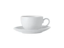 White Basics Coupe Demi Cup & Saucer 100ML