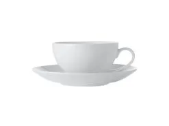 White Basics Coupe Cup & Saucer 200ML