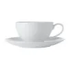 White Basics Coupe Breakfast Cup & Saucer 400ML