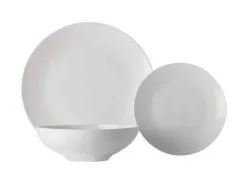 White Basics Tribeca Coupe Dinner Set 12 Piece -Tea & Coffee Shop fx0147 1