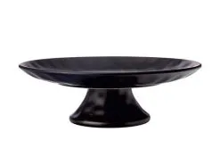 Gravity Footed Comport 30cm Black Gift Boxed