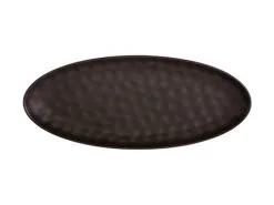 Tea & Coffee Shop 25 Gravity Oval Platter 50x21cm Black Gift Boxed