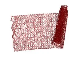 Glitz Lace Runner 150x30cm Red