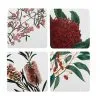 Royal Botanic Gardens Cork Back Coaster 10.5cm Set Of 4 Gift Boxed