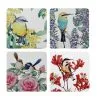 Royal Botanic Gardens - Garden Friends Cork Back Coaster 10.5cm Set Of 4 Gift Boxed
