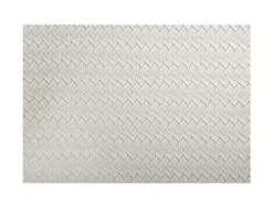 Table Accents Leather Look Placemat 43x30cm Ivory Plait