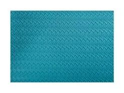 Table Accents Leather Look Placemat 43x30cm Teal Plait