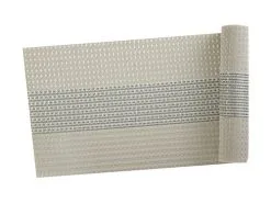 Table Accents Woven Lurex Runner 30x150cm Cream