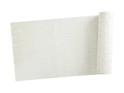 Table Accents Leather Look Runner 30x150cm Ivory Plait