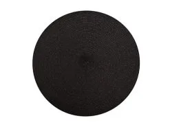 Table Accents Round Placemat 38cm Black
