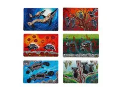 Melanie Hava Journeys Double Sided Placemat 43.5x28.5cm 6pc Gift Pack