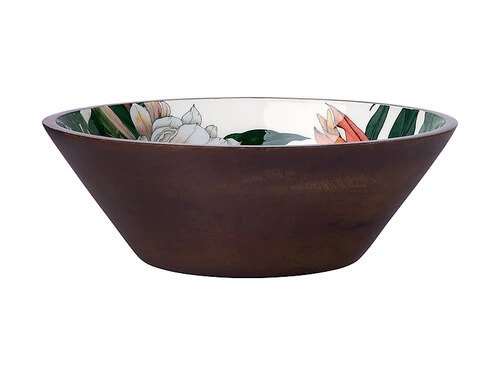 The Blck Pen Night Garden Serving Bowl Enamel Finish 34x11cm 1 The Blck Pen Night Garden Serving Bowl Enamel Finish 34x11cm