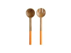 Mezze Salad Servers Mango Wood 31cm Ochre