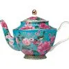 Teas & C's Silk Road Teapot With Infuser 1L Aqua Gift Boxed