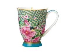 Teas & C's Silk Road Footed Mug 300ML Aqua Gift Boxed