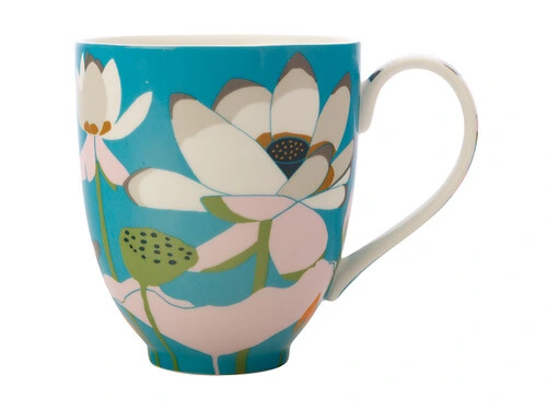 Royal Botanic Gardens Victoria Lotus Mug 350ML Aqua Gift Boxed 1 Royal Botanic Gardens Victoria Lotus Mug 350ML Aqua Gift Boxed