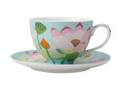 Royal Botanic Gardens Victoria Lotus Cup & Saucer 240ML Mint Gift Boxed