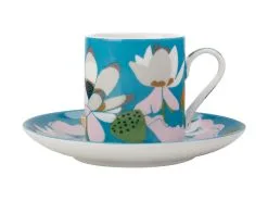 Royal Botanic Gardens Victoria Lotus Demi Cup & Saucer 100ML Aqua Gift Boxed