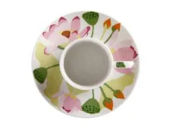 Royal Botanic Gardens Victoria Lotus Demi Cup & Saucer 100ML White Gift Boxed -Tea & Coffee Shop hv0193 top 2