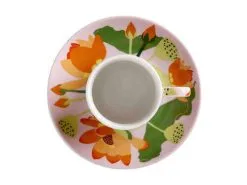 Royal Botanic Gardens Victoria Lotus Demi Cup & Saucer 100ML Pink Gift Boxed -Tea & Coffee Shop hv0194 top 2