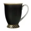 Teas & C's Classic Footed Mug 300ML Black Gift Boxed