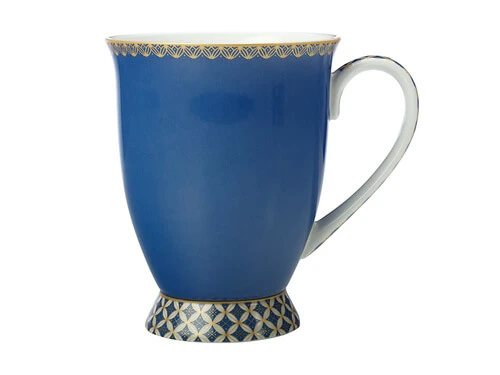 Teas & C's Classic Footed Mug 300ML Blue Gift Boxed 1 Teas & C's Classic Footed Mug 300ML Blue Gift Boxed