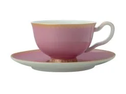 Teas & C's Classic Footed Cup & Saucer 200ML Hot Pink Gift Boxed