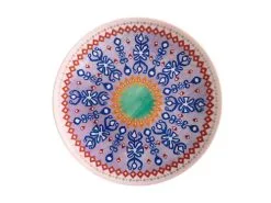 Teas & C's Zanzibar Coupe Plate 19.5cm Ikat Gift Boxed
