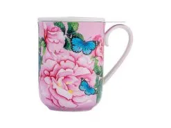 Gabby Malpas Posey Mug With Infuser 340ML Cabbage Roses Gift Boxed 5 Gabby Malpas Posey Mug With Infuser 340ML Cabbage Roses Gift Boxed -Tea & Coffee Shop hv0319 a1