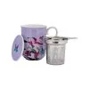 Gabby Malpas Posey Mug With Infuser 340ML Perennial Penstemons Gift Boxed