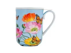 Gabby Malpas Posey Mug With Infuser 340ML Field Of Poppies Gift Boxed -Tea & Coffee Shop hv0324 a1