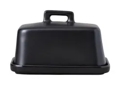 Epicurious Butter Dish Black Gift Boxed