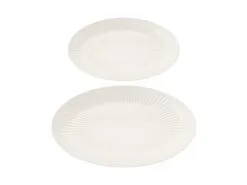 Radiance Serving Platter Set Of 2 White Gift Boxed