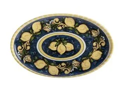 Ceramica Salerno Oval Platter 40x26cm Lemons