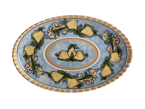 Ceramica Salerno Oval Platter 40x26cm Pears 1 Ceramica Salerno Oval Platter 40x26cm Pears