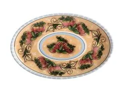 Ceramica Salerno Oval Platter 40x26cm Apples