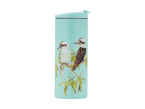 Katherine Castle Bird Talk Double Wall Insulated Cup 350ML Kookaburras 1 Katherine Castle Bird Talk Double Wall Insulated Cup 350ML Kookaburras