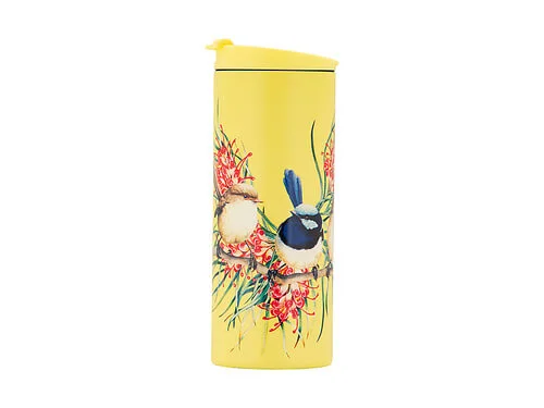 Katherine Castle Bird Talk Double Wall Insulated Cup 350ML Superb Fairy-wrens 2 Katherine Castle Bird Talk Double Wall Insulated Cup 350ML Superb Fairy-wrens - Image 2