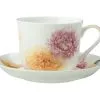 Katherine Castle Floriade Breakfast Cup & Saucer 480ML Carnations Gift Boxed