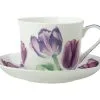 Katherine Castle Floriade Breakfast Cup & Saucer 480ML Tulips Gift Boxed