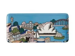 Megan McKean Cities Rectangular Plate 25x12cm Sydney Gift Boxed -Tea & Coffee Shop kl0041 2