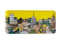 Megan McKean Cities Rectangular Plate 25x12cm New York Gift Boxed -Tea & Coffee Shop kl0042 2