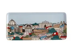 Megan McKean Cities Rectangular Plate 25x12cm Rome Gift Boxed
