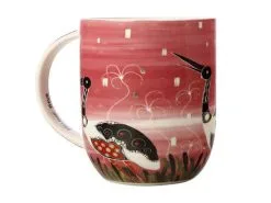 Melanie Hava Jugaig-Bana-Wabu Mug 440ML Jabirus Pink Gift Boxed -Tea & Coffee Shop kl0049 1f