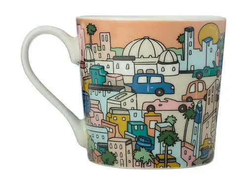 Megan McKean Cities Mug 430ML Los Angeles Gift Boxed 3 Megan McKean Cities Mug 430ML Los Angeles Gift Boxed - Image 3