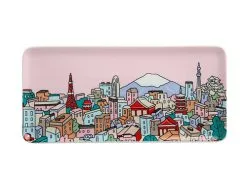 Megan McKean Cities Rectangle Plate 25x12cm Tokyo Gift Boxed
